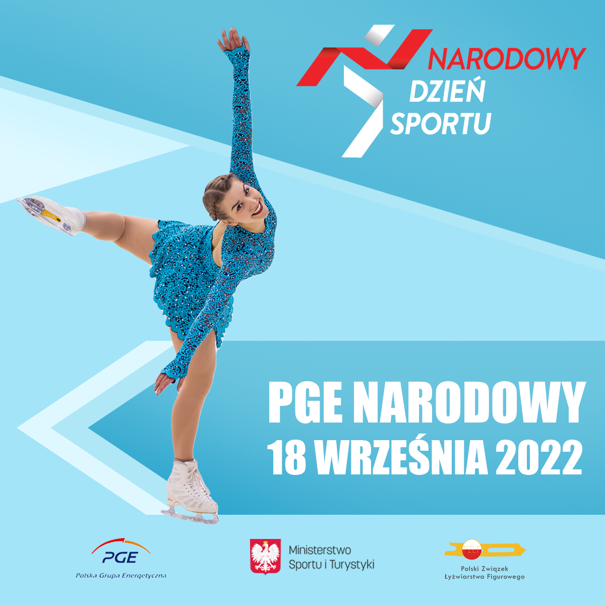 PZŁF ponownie partnerem Narodowego Dnia Sportu! Widzimy się 18 września na błoniach PGE Narodowego w Warszawie ⛸️