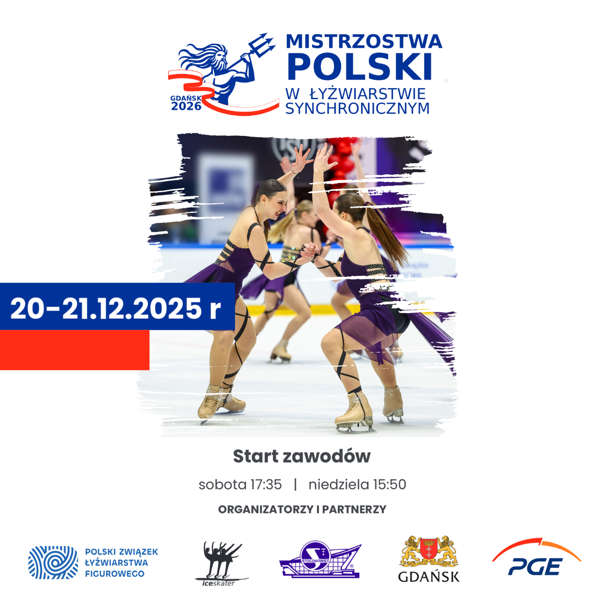 Czas na wyścig o miano najlepszych w kraju. Ruszają Mistrzostwa Polski w Łyżwiarstwie Synchronicznym 2026!