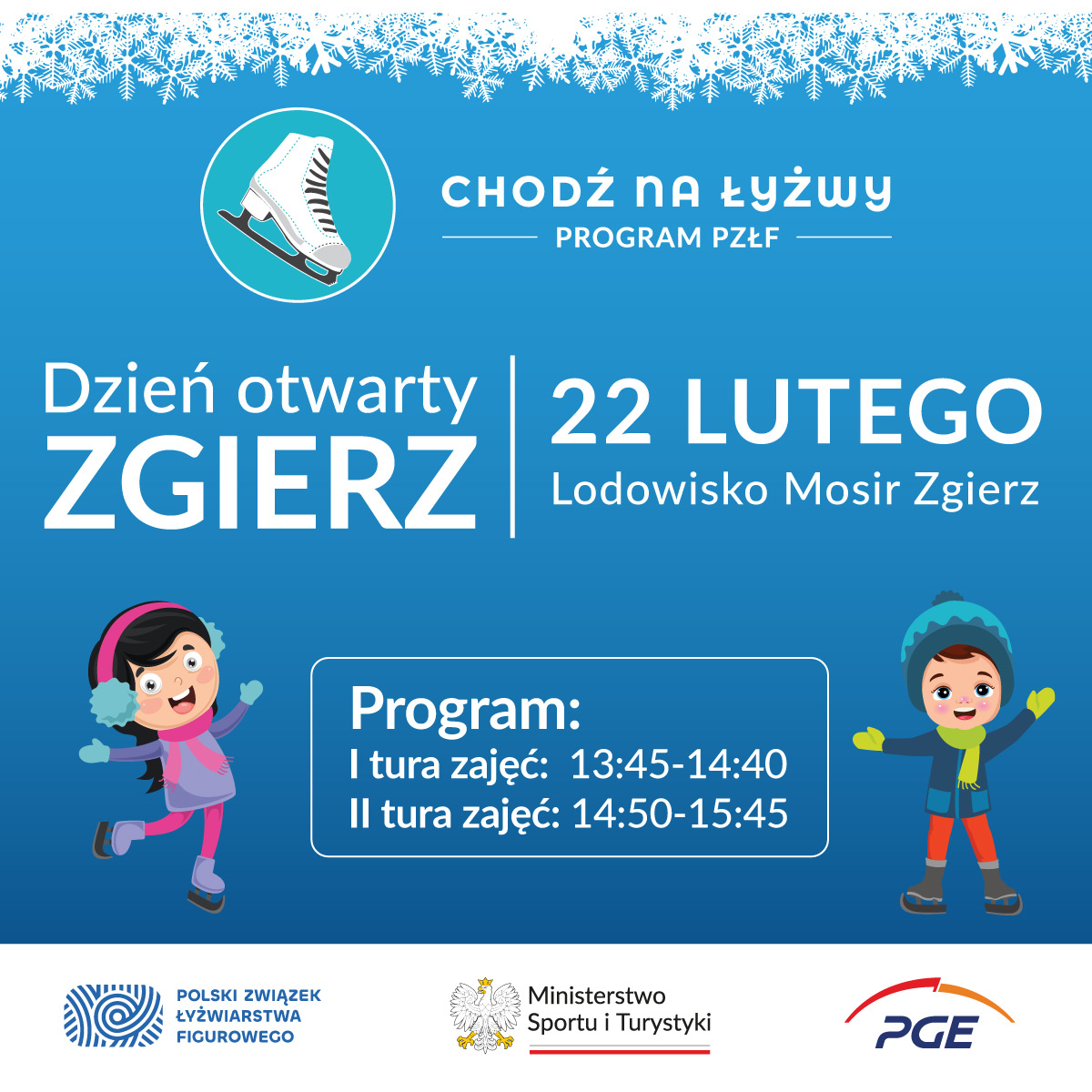 Zgierz głodny łyżwiarskich emocji. Przed mieszkańcami dni otwarte programu “Chodź na Łyżwy”